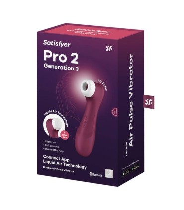 SATISFYER PRO 2 GENERACION 3 GRANATE BLUETOOTH APP