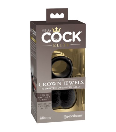 KING COCK TESTICULOS BALANCEANTES EJERCITADOR CON PESO SILICONA