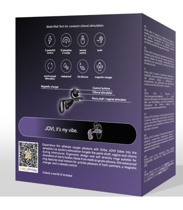 SNAIL VIBE JOVI ANILLO DE PAREJA CONTROL REMOTO NEGRO