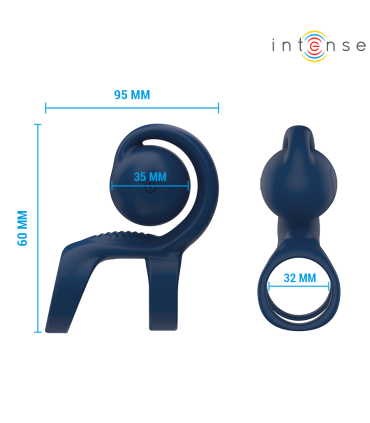 INTENSE TYSON ANILLO POTENCIADOR CON CARACOL VIBRADOR O 32 CM