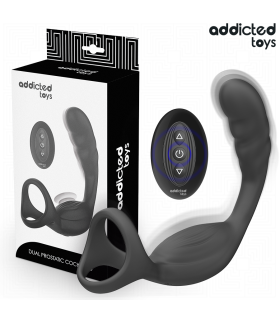 ADDICTED TOYS ANILLO DOBLE VIBRADOR PROSTATICO CONTROL REMOTO
