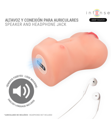INTENSE DEEP TOUCH CATHERINE MASTURBADOR CON VOZ VIBRADOR SUCCION