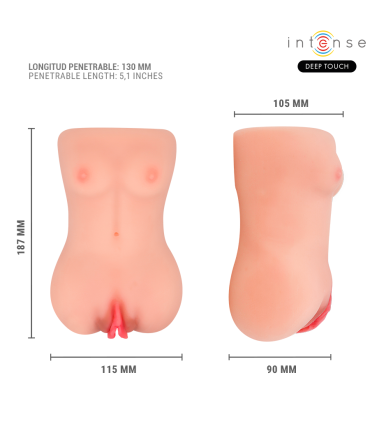 INTENSE DEEP TOUCH CATHERINE MASTURBADOR CON VOZ VIBRADOR SUCCION