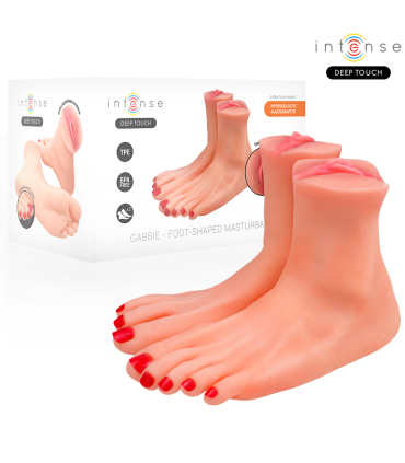 INTENSE DEEP TOUCH GABBIE MASTUBADOR DE DOS PIEZAS EN FORMA DE PIE