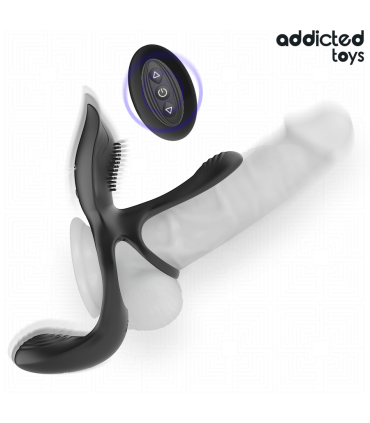 ADDICTED TOYS ANILLO DOBLE PARA EL PENE CON ESTIMULADOR DE CLITORIS