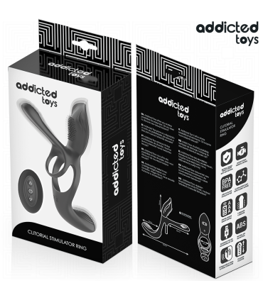 ADDICTED TOYS ANILLO DOBLE PARA EL PENE CON ESTIMULADOR DE CLITORIS