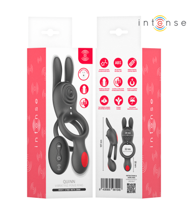 INTENSE QUINN ANILLO DOBLE CON VIBRACION CONTROL REMOTO