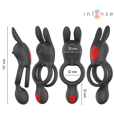 INTENSE QUINN ANILLO DOBLE CON VIBRACION CONTROL REMOTO