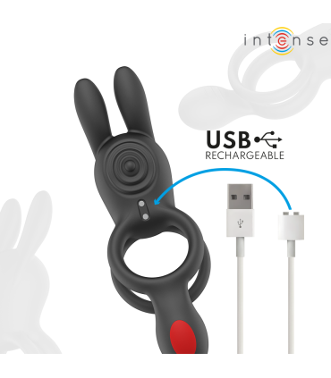 INTENSE QUINN ANILLO DOBLE CON VIBRACION CONTROL REMOTO