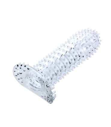 BAILE FUNDA PARA PENE CON PUNTOS ESTIMULANTES ROSA 14 CM