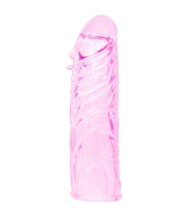 BAILE FUNDA ROSA PENE SILICONA ESTIMULANTE 13 CM