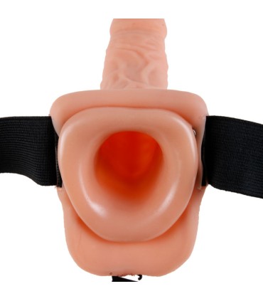 FETISH FANTASY SERIES 9 HOLLOW STRAP ON WITH BALLS 229CM NATURAL