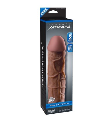 FANTASY X TENSIONS MEGA 2 EXTENSION MARRON PARA EL PENE