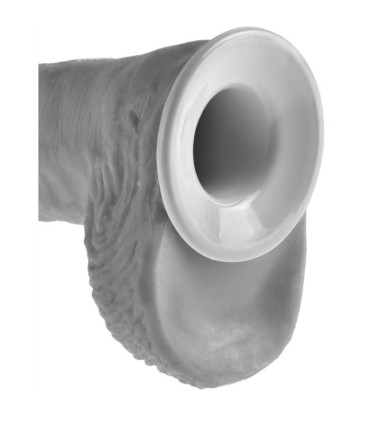 KING COCK STRAP ON CON DILDO HUECO 305 CM Y TIRANTES COLOR CARNE