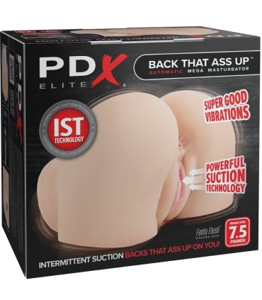 PDX ELITE BACK THAT ASS UP MASTURBADOR VAGINA Y ANO REALISTICO CON VIBRACION