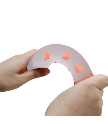 PRETTY LOVE MAGICAL NIGHTFALL DILDO SIN VIBRACION LUMINOSO NARANJA