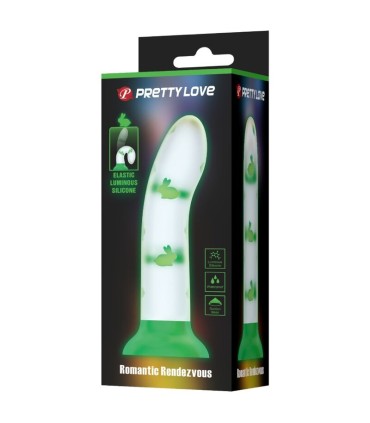 PRETTY LOVE MAGICAL NIGHTFALL DILDO SIN VIBRACION LUMINOSO VERDE