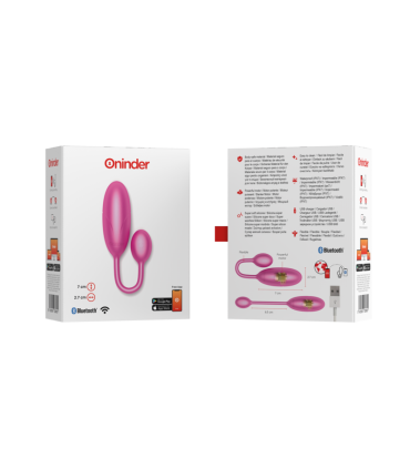 ONINDER DENVER HUEVO VIBRADOR ROSA 7 X 27 CM APP GRATUITA
