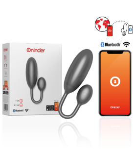 ONINDER DENVER HUEVO VIBRADOR NEGRO 7 X 27 CM APP GRATUITA