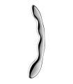 SATISFYER - COSMIC CREST 2 DILDO ACERO INOXIDABLE DOBLE USO