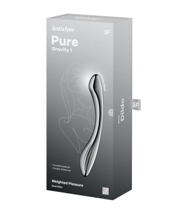 SATISFYER PURE GRAVITY 1 DILDO ACERO INOXIDABLE DOBLE USO