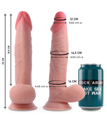 ROCKARMY SHERMAN DILDO REALISTA DUAL DENSITY 24 CM O 462 CM