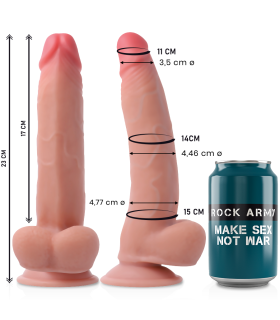ROCKARMY LEOPARD DILDO REALISTA DUAL DENSITY 23 CM O 477 CM