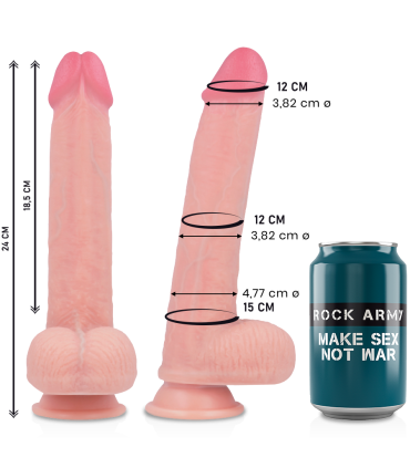 ROCKARMY KINGCOBRA DILDO REALISTICO LIQUID SILICONE 24 CM O 477 CM