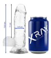 X RAY - CLEAR DILDO REALISTA TRANSPARENTE 15.5 CM -O- 3.5 CM