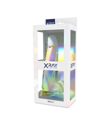 X RAY CLEAR DILDO REALISTA TRANSPARENTE 20 CM O 45 CM