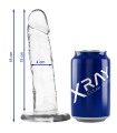 X RAY - CLEAR DILDO TRANSPARENTE 18 CM -O- 4 CM
