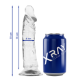 X RAY - CLEAR DILDO TRANSPARENTE 19 CM -O- 4 CM