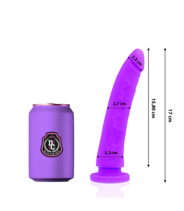 DELTA CLUB DILDO REALISTA LILA SILICONA MEDICA 17 CM O 3 CM