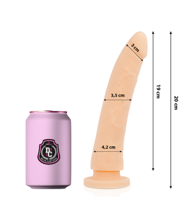 DELTA CLUB DILDO REALISTA NATURAL SILICONA MEDICA 20 CM O 4 CM