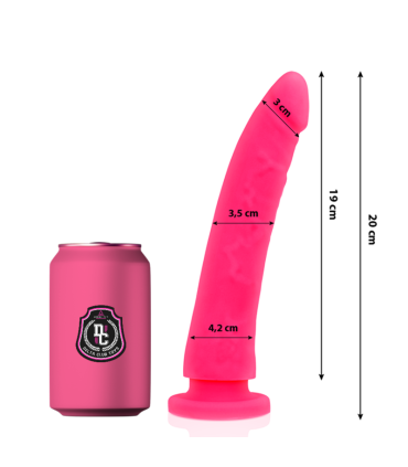DELTA CLUB DILDO REALISTA ROSA SILICONA MEDICA 20 CM O 4 CM