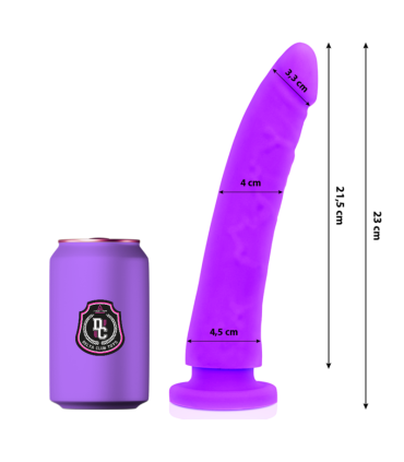DELTA CLUB DILDO REALISTA LILA SILICONA MEDICA 23 CM O 45 CM