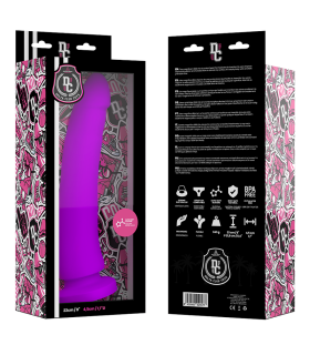 DELTA CLUB DILDO REALISTA LILA SILICONA MEDICA 23 CM O 45 CM