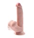 KING COCK PLUS 3D DILDO SWINGING BALLS 245 CM NATURAL