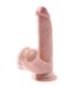 KING COCK PLUS 3D DILDO SWINGING BALLS 245 CM NATURAL