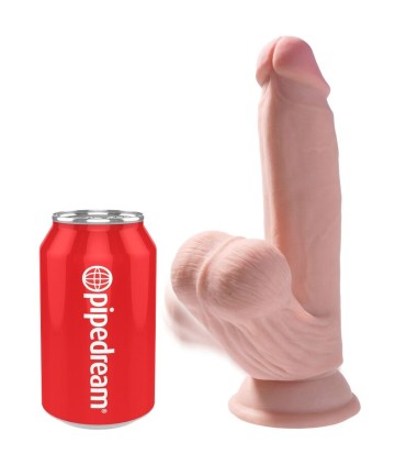 KING COCK PLUS 3D DILDO SWINGING BALLS 152 CM NATURAL