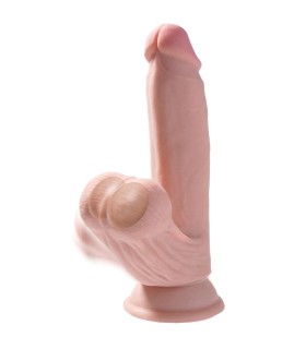KING COCK PLUS 3D DILDO SWINGING BALLS 152 CM NATURAL
