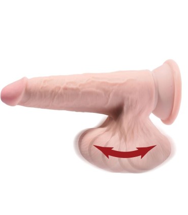 KING COCK PLUS 3D DILDO SWINGING BALLS 152 CM NATURAL