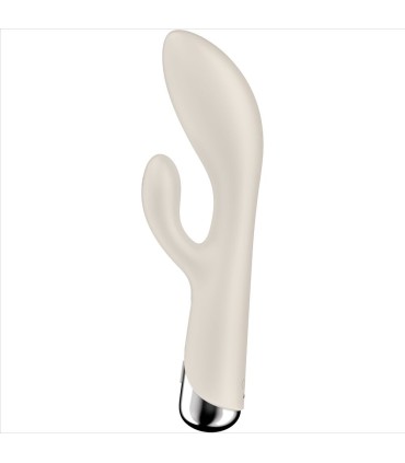 SATISFYER SPINNING RABBIT 1 ESTIMULACION CLITORIS Y PUNTO G BEIGE
