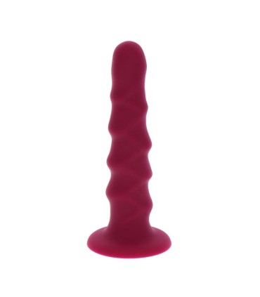 GET REAL RIBBED DONG 12 CM ROJO