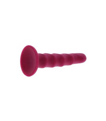 GET REAL RIBBED DONG 12 CM ROJO