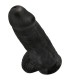 KING COCK PENE REALISTICO CHUBBY 23 CM NEGRO