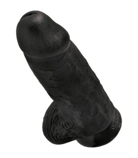 KING COCK PENE REALISTICO CHUBBY 23 CM NEGRO