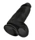 KING COCK PENE REALISTICO CHUBBY 23 CM NEGRO