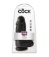 KING COCK PENE REALISTICO CHUBBY 23 CM NEGRO