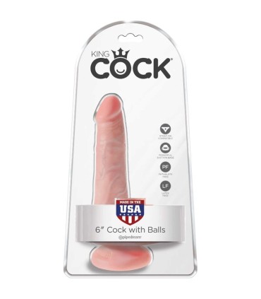 KING COCK PENE REALISTICO CON TESTICULOS 135 CM NATURAL